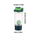 thumbnail image 3 of Vaidha Portable Portable Shaker Cup 700ml Double-layer Fitness Sports Water Bottle Protein Powder Plastic Scale Cup, 3 of 6