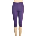 thumbnail image 1 of Innerwin Bottoms Solid Color Ladies Loungewear Summer Skinny Lounge Pants Purple M, 1 of 2