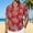 #718-Wine, variant on Ceisia Men's Tropical Floral Print Short Sleeve Button Down Hawaiian Shirt for Beach Vacation Red S Gifts