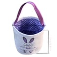 thumbnail image 3 of Hbdhejl Easter Basket Holiday Rabbit Bunny Printed Canvas Gift Carry Candy Bag, 3 of 3
