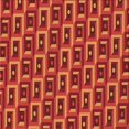 thumbnail image 1 of Ahgly Company Tapis d'Intérieur Lavable à la Machine, Carré, Transitionnel, Orange Rouge Orange, Tapis de Zone, 5 Pieds Carré, 1 of 7