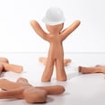 thumbnail image 2 of MOVTOTOP 10Pcs Miniature Hard Hat Decorative Imaginative Play Entertainment for Children Collectors, 2 of 8