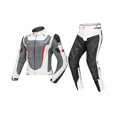 thumbnail image 4 of Veste de Moto Imperméable Pantalon Combinaison de Course Maille Respirante Armure Protection Blanc TTTG, 4 of 8