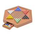 thumbnail image 2 of Chinese Checkers Board Game Chessboard 6 Marbles, 2 of 4