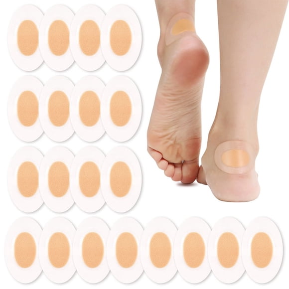 EIGTHTAIL 40 PCS Blister Bandages for Feet Invisible Heel Blister Pads Prevention Waterproof Hydrocolloid Blister Bandages Blister Band Aid for Fingers Toes Forefoot Heel Blister Pr