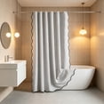 thumbnail image 1 of Grand Rideau de Douche en Polyester Imperméable avec Oeillets Inoxydables, 70,87 X 78 Pouces, Couleurs Multiples, Facile à Installer et à Nettoyer, 1 of 6