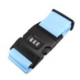 thumbnail image 1 of Unique Bargains Luggage Strap Suitcase Belt with Buckle, Combination Lock, 2Mx5cm Adjustable PP Travel Packing Accessory Sky Blue, 1 of 5