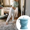 thumbnail image 2 of Handheld Spittoon with Lid Portable Pot Urine Bucket Home Urinal Bottle for Bedroom Blue, 2 of 8