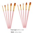 thumbnail image 4 of Miangastore Gouache Painting Brushes Paint Brushes Pink 10Pcs, 4 of 8