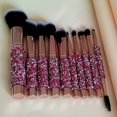 thumbnail image 4 of LNGOOR The New Diamond-wrapped 10-pack Makeup Brush Set  Eyeshadow Foundation  Concealer  Eyeshadow Blush Powder  Mixed Beauty  Soft  Comprehensive Makeup  Beauty Tools  Makeup  Halloween, 4 of 6