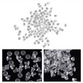 thumbnail image 4 of 100 Pcs Dos de Boucles d'Oreilles en Plastique Transparent (Blanc), 4 of 8