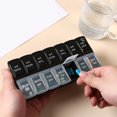 thumbnail image 1 of YAOMOBB Capsule Holder Weekly Tablet Organizer Double Rows 14 Grids Sealed Lid 7 Days Home Supply, 1 of 6