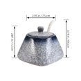 thumbnail image 2 of Simple Ceramic Sugar Bowl Salt Pot Pepper Storage Jar Practical Seasoning Pot Container Condiment Spice Box Holder for Home Kitchen (Blue), 2 of 8