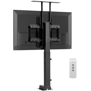 KFFKFF Motorized TV Lift Stand, 132 lbs max Load Adjustable TV Lift Stand Mount Bracket, Vertical Electric TV Bracket with Remote Control, for 32-55 in (Not in Cabinet)