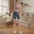 thumbnail image 4 of Plebaso Shorts de Yoga pour Femmes avec Poches Taille Haute Leggings Extensibles Shorts Unis Shorts de Course Cyclistes, 4 of 7