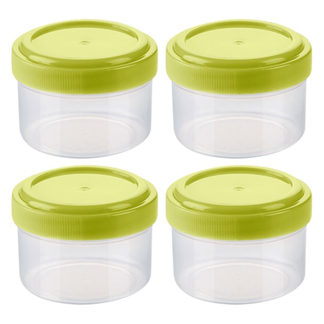 Seasoning Box Set 4-Pack Food-Grade PP Portable Kitchen Condiment Container with Sealing Lid for Home Barbecue Camping
