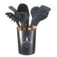 thumbnail image 1 of Set Kitchenware Kit Silicone Cookware Set Wood Handle Non Stick  with Container, 1 of 5