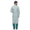 thumbnail image 5 of Atasi Printed Rayon Pathani Kurta With Solid Salwar For Mens Party Wear, 5 of 5