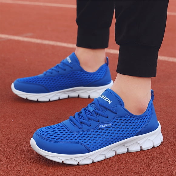 LEEy-world Basketball Shoes Men's Walking Shoes Jogging Tennis Footwear Fitness Road Running Fashion Sneakers,Blue