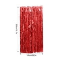 thumbnail image 4 of tredstone Photo Backdrop Streamers Decorations 0pcs Tinsel Curtain Backdrop Gold For Birthday Party Party Decorations Red 6.5ft 1Set, 4 of 6