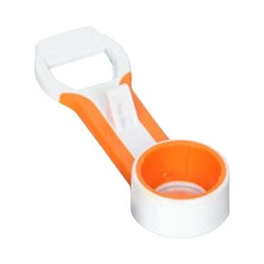 4-In-1 Grip Bottle Opener - Easily Opens Twists Caps, Bottle Caps, Canning Lids and Can Tabs