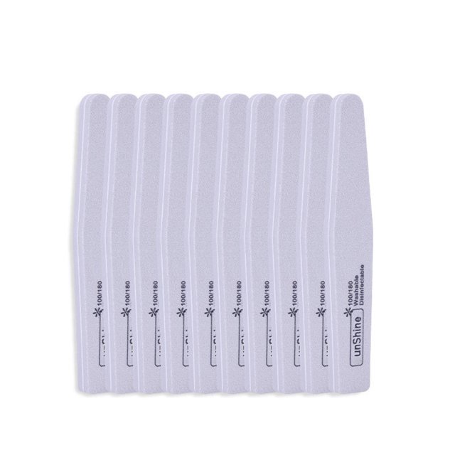 Nail Art Diamond Sponge File, Polished, Polished, Engraved, Double-sided 10pc