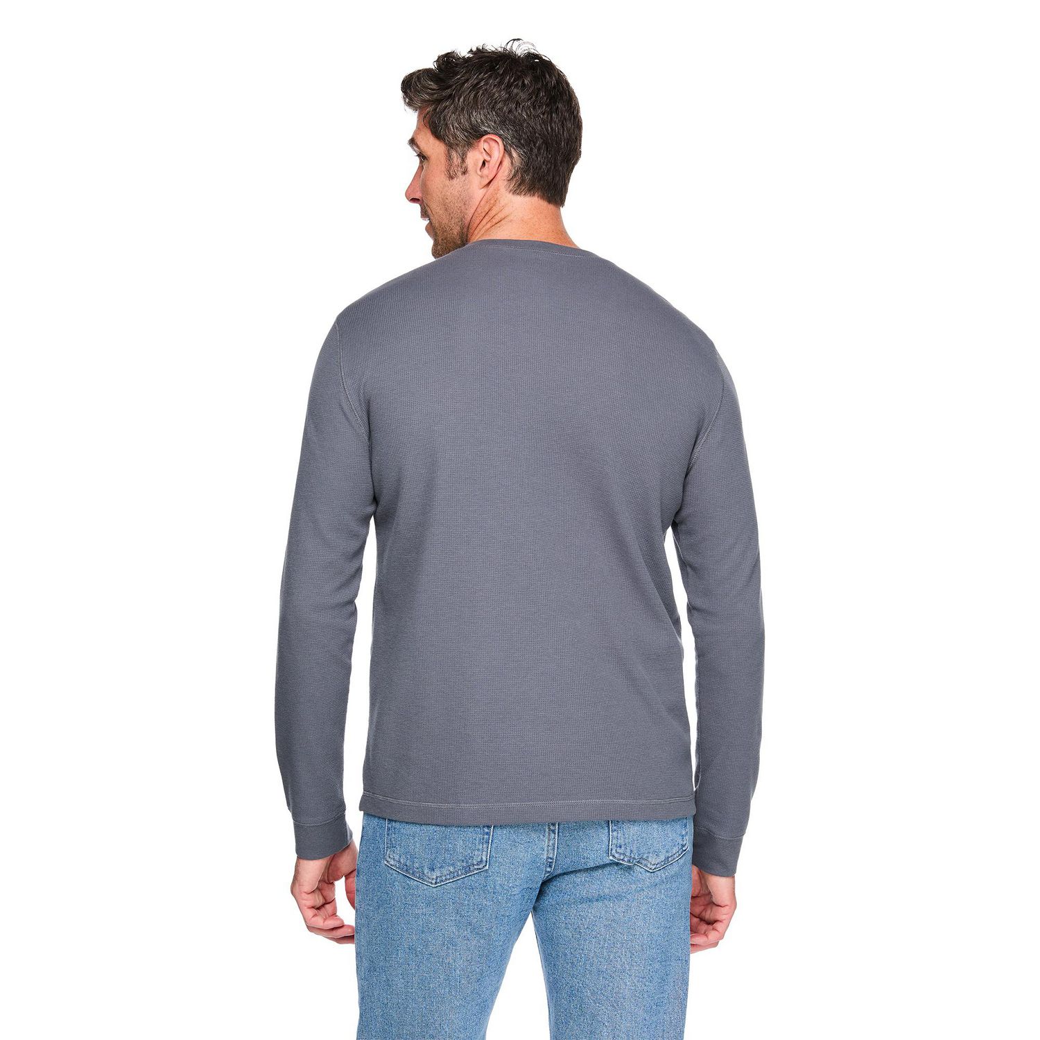 George Men's Long-Sleeve Henley T-Shirt