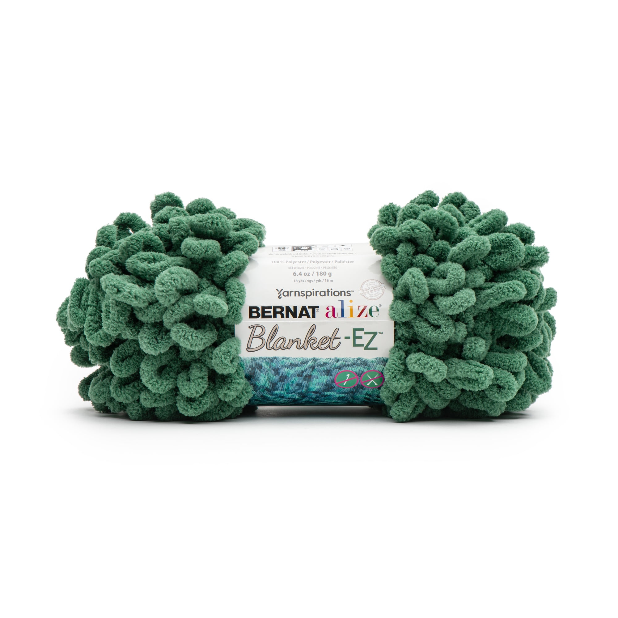 Bernat® Alize Blanket™ #7 Fil de polyester géant, vert haie 6,4 oz/180 g 18 yards :