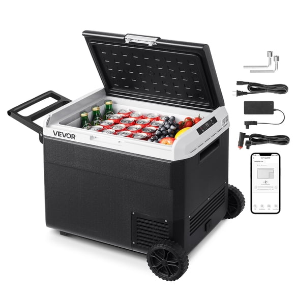 VEVOR Réfrigérateur de Voiture 12 Volts Congélateur Portable Glacière Électrique 63,4 Qt pour le Camping
