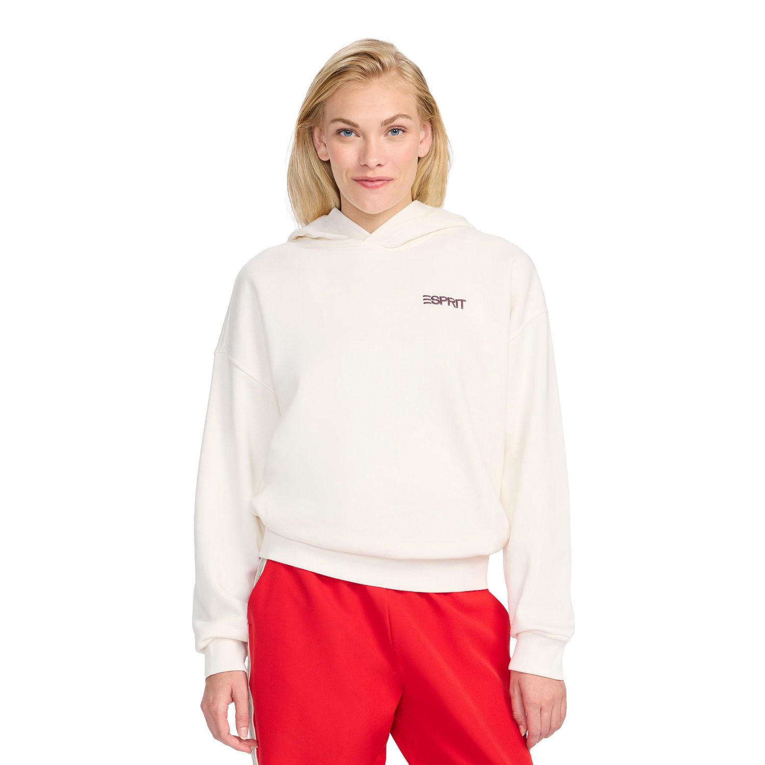 Esprit Chandail à Capuchon Surdimensionné avec Logo pour Femmes