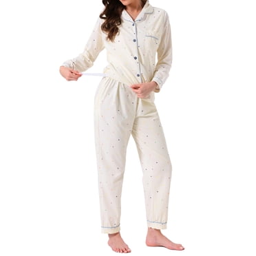 INSPIRE CHIC Pyjama d'Allaitement d'Halloween pour Femme en Coton Doux à Boutons, Tenue de Nuit de Maternité avec Taille Ajustable pour Grossesse et Post-Partum TG Abricot