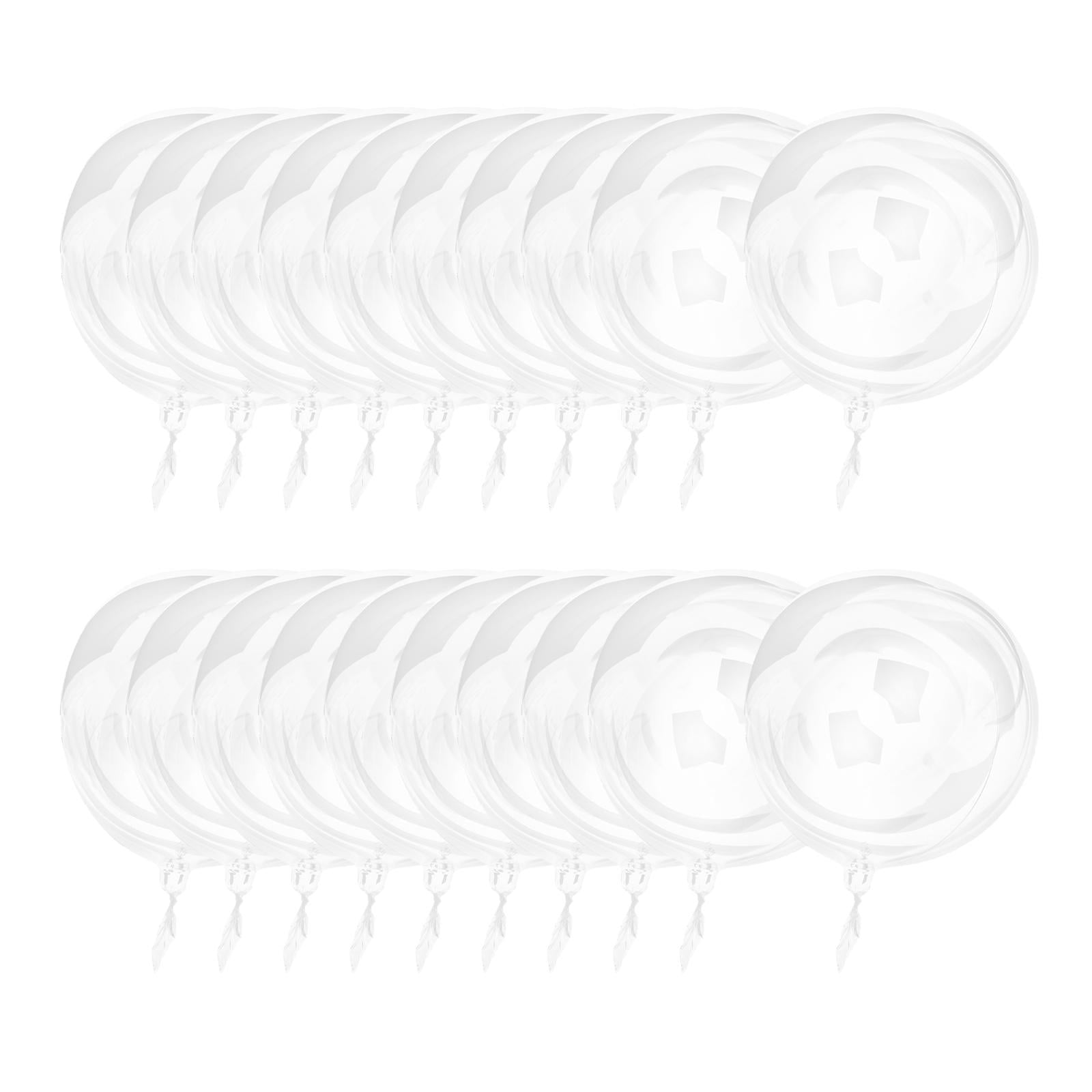yuksok 20Pcs Fillable Helium Transparent Balloon for Bridal Shower Backyard Wedding 12inch