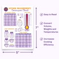 thumbnail image 4 of Wyked Yummy Kitchen Conversion Chart Magnet - Imperial & Metric to U.S. Standard, Celsius to Fahrenheit Conversion Chart, Conversion Chart for Baking, Cooking Conversion Chart, 4 of 4