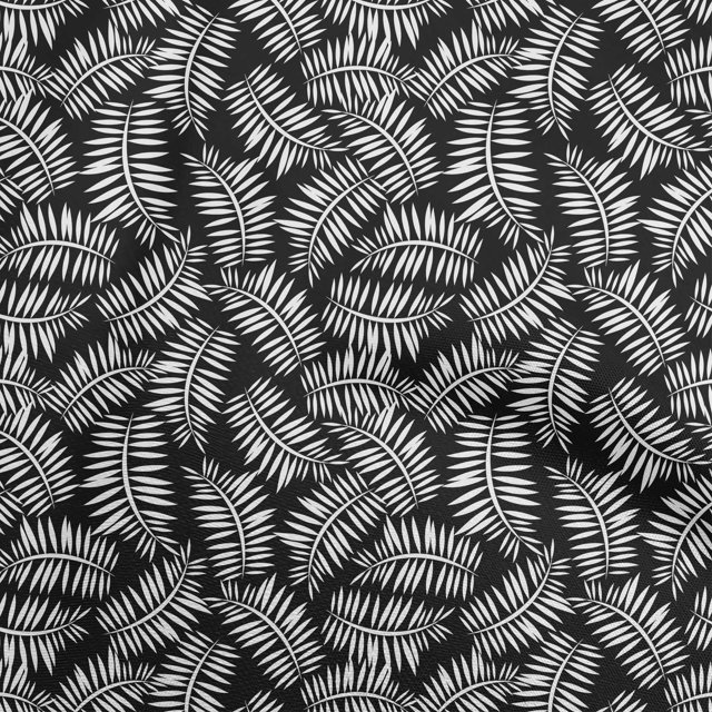 oneOone Polyester Spandex White Fabric Tropical Fabric For Sewing Printed Craft Fabric By The Yard 56 Inch Wide