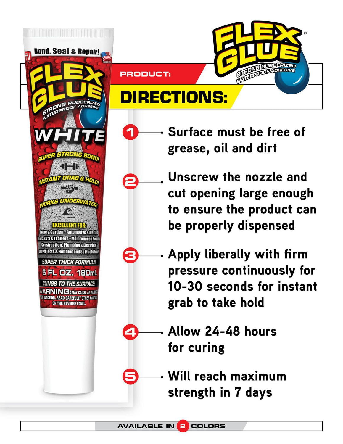 Flex Glue Blanc 6 oz