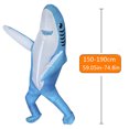 thumbnail image 3 of 2 Sizes  Cute Unique Standing Shark Design Inflatable Suit  Halloween Christmas Play Inflatable Costume Props, 3 of 6