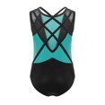 thumbnail image 2 of Linjinx Gym Leotards for Girls Ballet Dance Bodysuits Rhinestones Sleeveless Figure Skating Jumpsuit Green 10, 2 of 5
