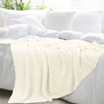 thumbnail image 2 of Unique Bargains Cotton Blanket Decorative Cable Knitted Throw Soft Knit Blankets, 2 of 10