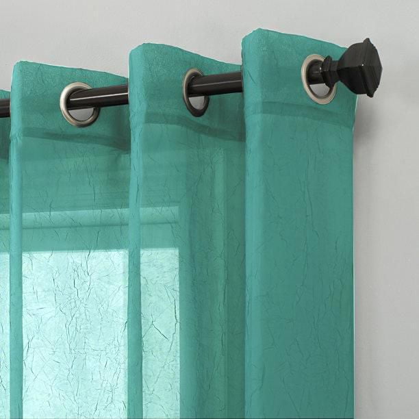 SUN TEXTILE BROYÉ GROMMET RIDEAU VOILE TRANSPARENT