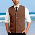thumbnail image 1 of Gilet en Tricot Classique avec Boutons devant pour Usage Quotidien Décontracté et Professionnel - Gilet en Tricot Sans Manches Élégant pour Garde-Robe Homme, 1 of 7