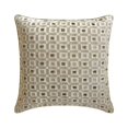 thumbnail image 1 of Decorative Grey 22"x22" (55x55 cm) Throw Pillows, Velvet Beaded Throw Pillows For Couch, Geometric Pattern Modern Style - Brickwork, 1 of 3