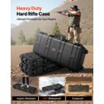 thumbnail image 2 of VEVOR Hard Rifle Case, Lockable Rifle Case with Pre-cut Foams, 40 in Gun Storage with Wheels, IP67 Waterproof & Dustproof Movable Large Pistol Storage for Rifles, Shotguns, Airsoft Guns, Black, 2 of 9