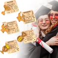 thumbnail image 1 of 3D Wooden Graduation Card Set Cut Class Of 2025 Keepsake With Decor Plaque & Box For (Natural Birch Plywood), 1 of 9