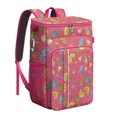 thumbnail image 1 of Tropical Pineapple Cooler Backpack - Leakproof 20L Insulated Lunch Bag with Exotic Fruit Pattern for Beach & Camping, 1 of 6