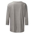 thumbnail image 5 of Amzcrzy Hauts pour Femmes T-Shirts Graphiques de Noël pour Femmes Mode Xmas Col Rond Manches 3/4 Hauts pour Femmes Décontractés Confortables Hauts d'Automne pour Femmes, 5 of 5