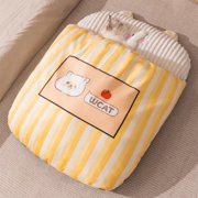 EGNMCR Winter Warm Pussy Bed Semi-enclosed Pussy Bed Dog Sleeping Mat/pet Bed Indoor Foldable Soft Pussy Bed Fabric p et bed
