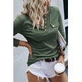 thumbnail image 4 of FOLUNSI Elegant Mist Green Henley, Long Sleeves, Snap Button, Versatile Style, 4 of 8