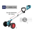 thumbnail image 2 of Tondeuse à Gazon Électrique 21V Sans Fil, Longueur Réglable, Coupe-Bordure, Outils de Jardin, Facile à Utiliser, 2 of 7
