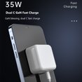 thumbnail image 3 of 35w Quick Charge Dual Usb-c Pd Fast Charger Compatible For Iphone 14 Mobile Phone Tablet Wall Travel Phone Charger, 3 of 9