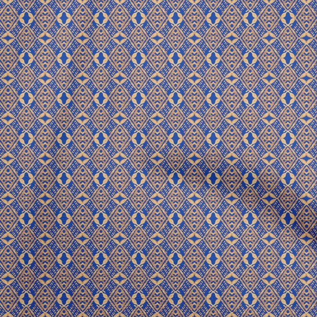 oneOone Silk Tabby Light Brown Fabric Geometric Craft Projects Decor Fabric Printed By The Yard 42 Inch Wide